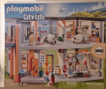 Playmobil 70190 Hôpital aménagé - City Life- L'hôpital - City Life L'hôpital