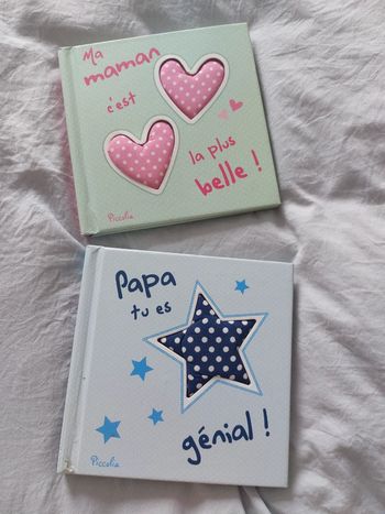 Livre enfant "Papa tu es génial !" Et "Ma maman est la plus belle !" Piccolia