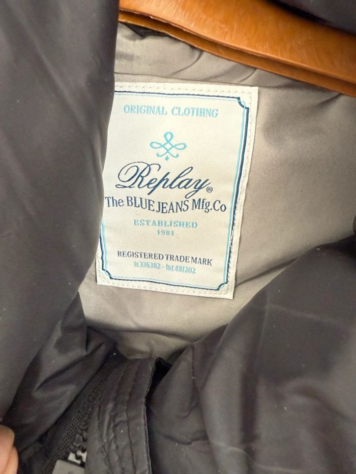 Blouson veste en duvet Replay noir en S NEUVE - photo numéro 5