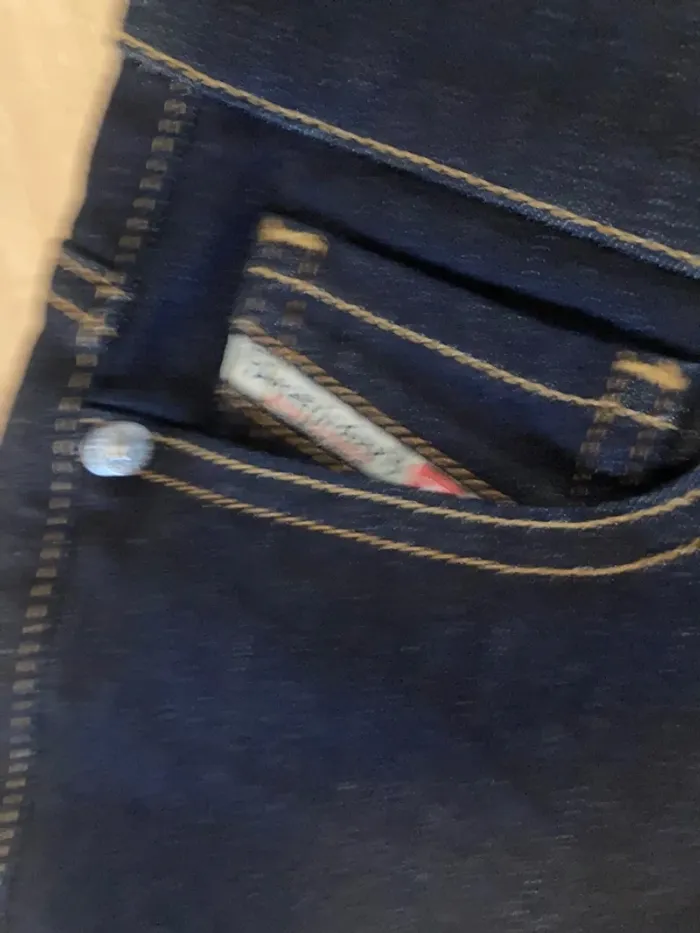 Diesel roisin jean super skinny regular waist couleur brut bleu foncé - photo numéro 4