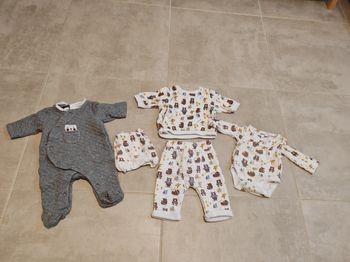 Lot ensemble bébé garçon hiver 1 mois