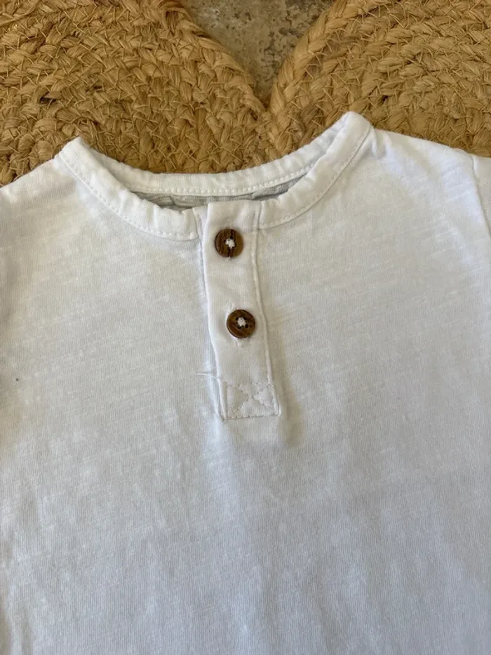 T-shirt blanc 3 mois Kiabi - photo numéro 2