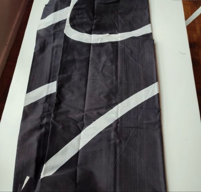 Drap* housse noir et blanc 57 fils pour lit double de 140 x190 x 19 cm - photo numéro 4