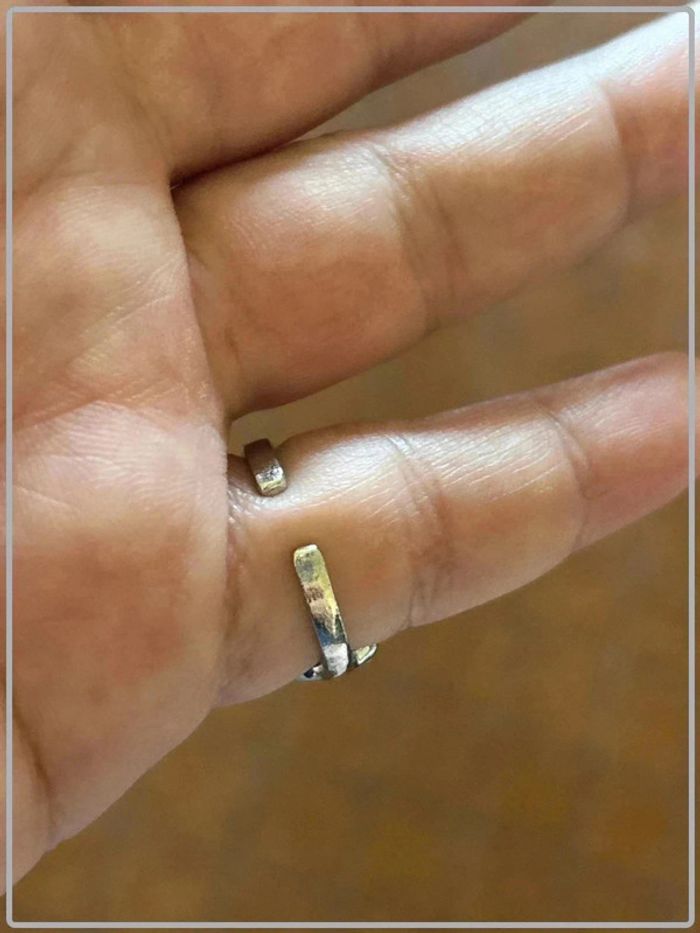 Bague ajustable grosse fleur taille 12,5 - photo numéro 3