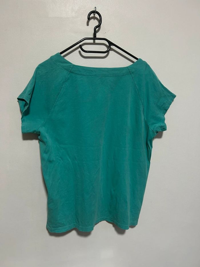 Jolie blouse vert/bleu manches courtes • Ralph Lauren • Taille XL - photo numéro 11