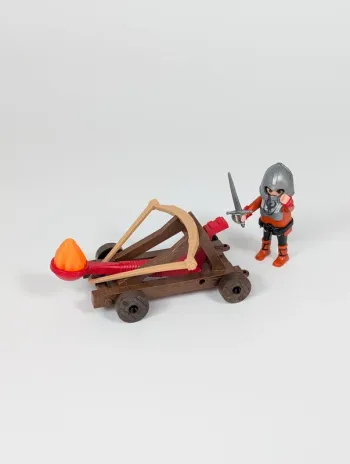 Playmobil Chevalier et catapulte