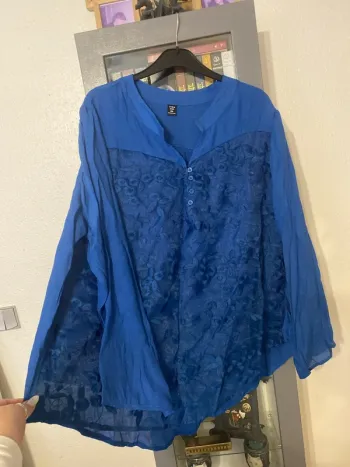 superbe chemise tunique bleu SHEIN 3xl = 52 neuve