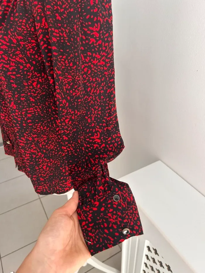 Chemise rouge et noir Pimkie M - photo numéro 3