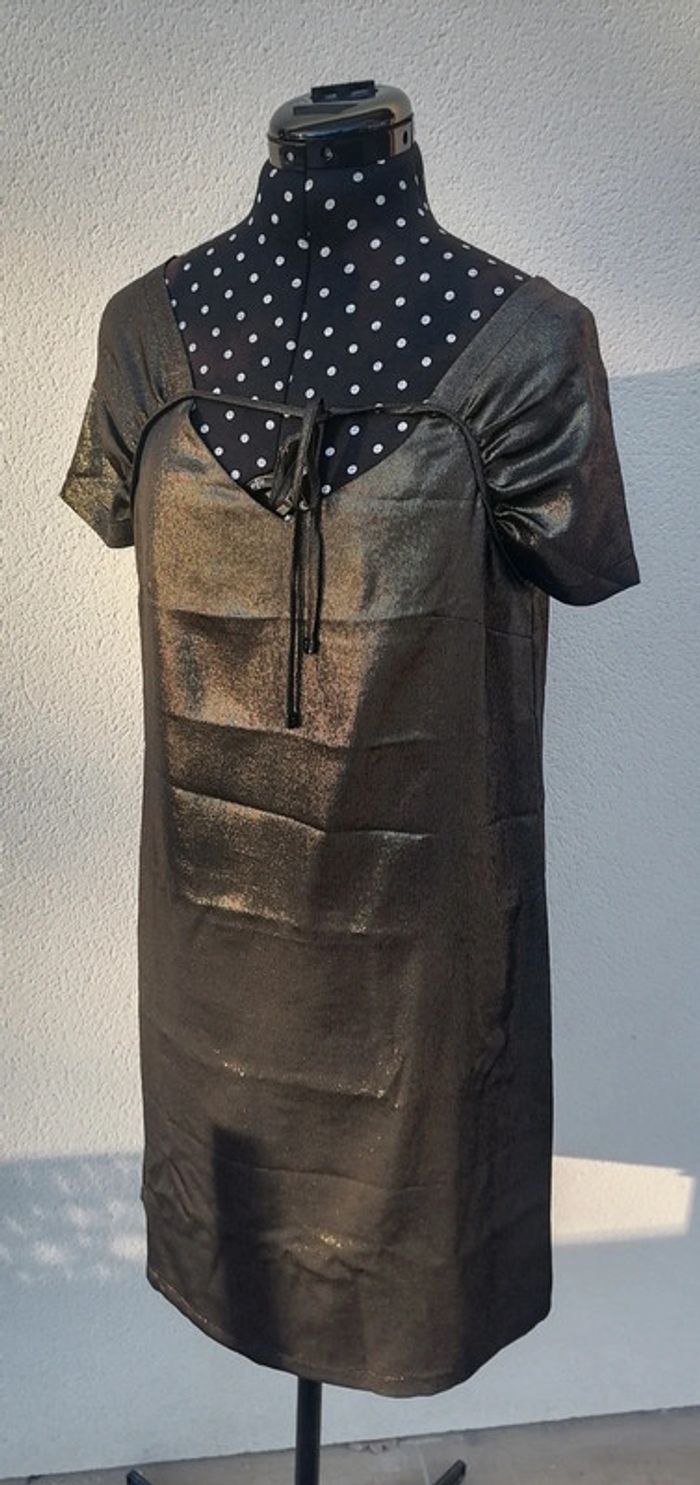 Robe courte mordoré légère fluide Taille M Cop Copine - photo numéro 7