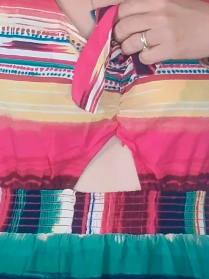 Robe dos nue multicolore TU - photo numéro 4