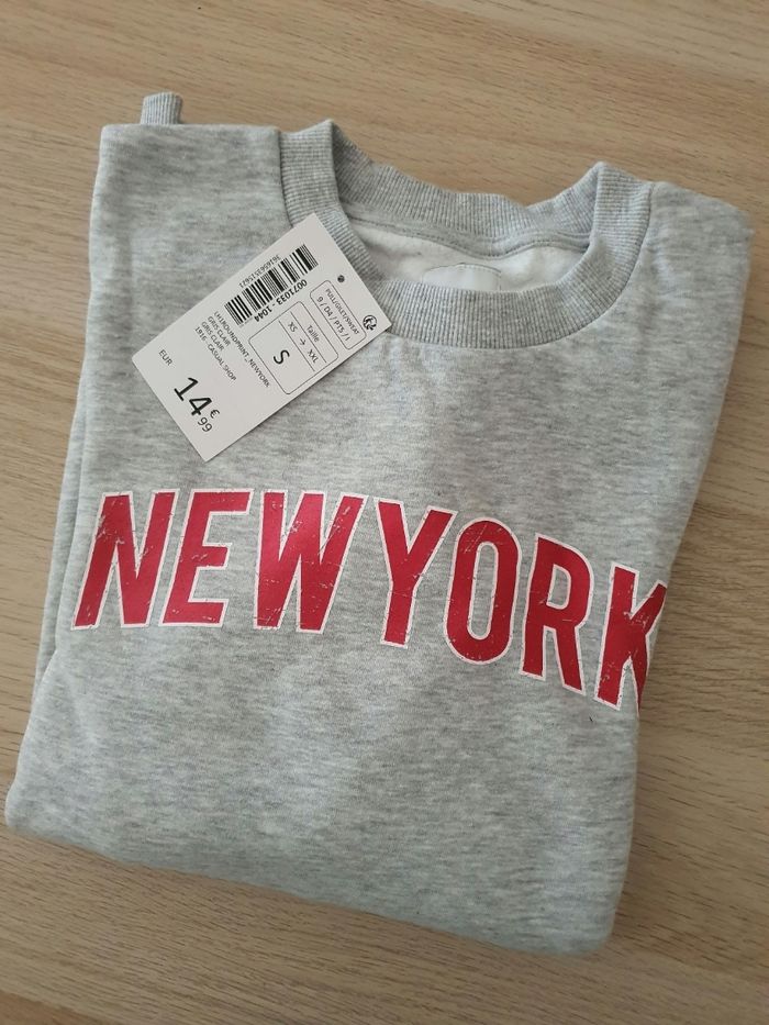 Sweat gris neuf La Halle Homme T36