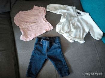 Ensemble fille 1 mois