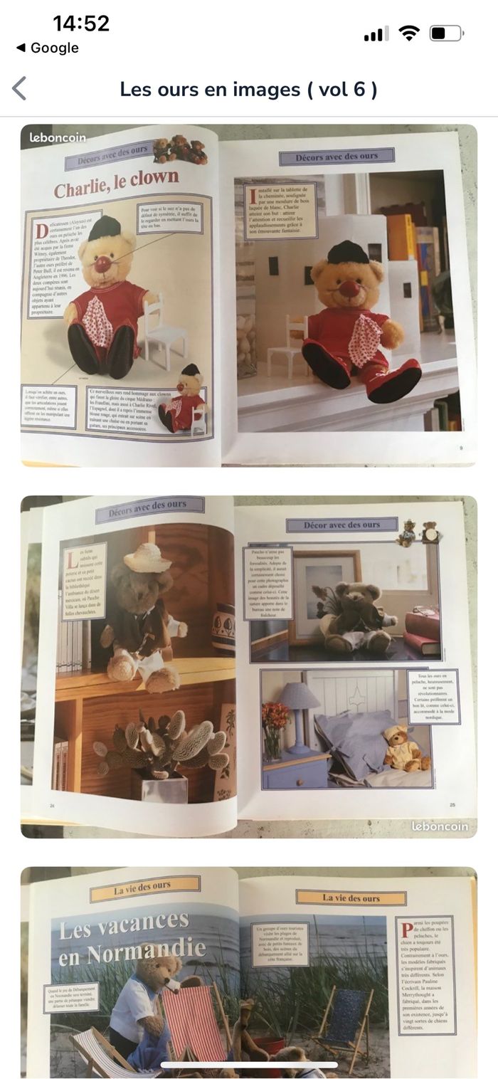 Collection de  livres  de 6 tomes. Les Ours en images neuf - photo numéro 3