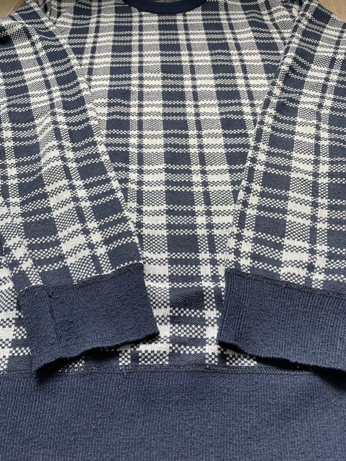 Pull Brave Soul  à carreaux bleu marine Taille S | Style chic & tendance - photo numéro 5