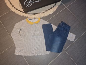 T-shirt +Pantalon fille 10 ans