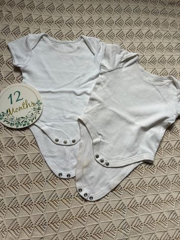 Lot de 2 bodies 12 mois