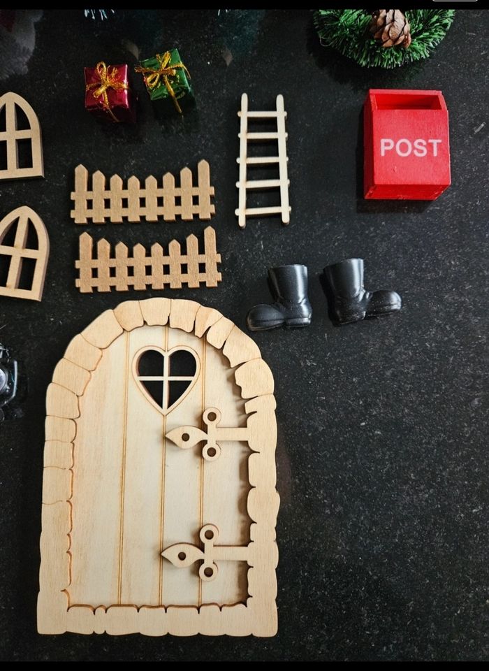 Lot de décoration pour miniature de maison de noel - photo numéro 3