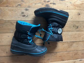 Bottes après ski 37 noir et bleu Kimberfeel 