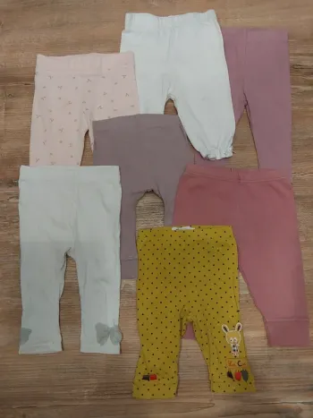 Lot 7 leggings 6mois