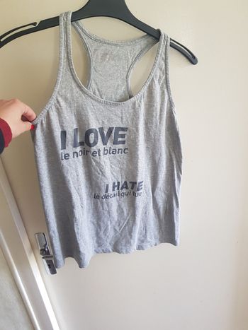 T34/36 Debardeur brassière gris