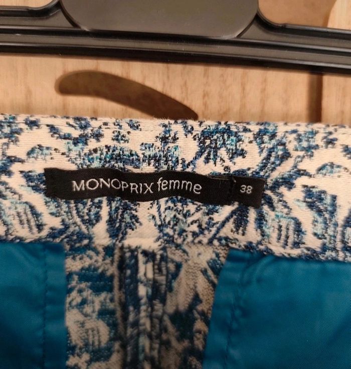 Short brodé motifs palmiers T 38 Monoprix Femme - photo numéro 7
