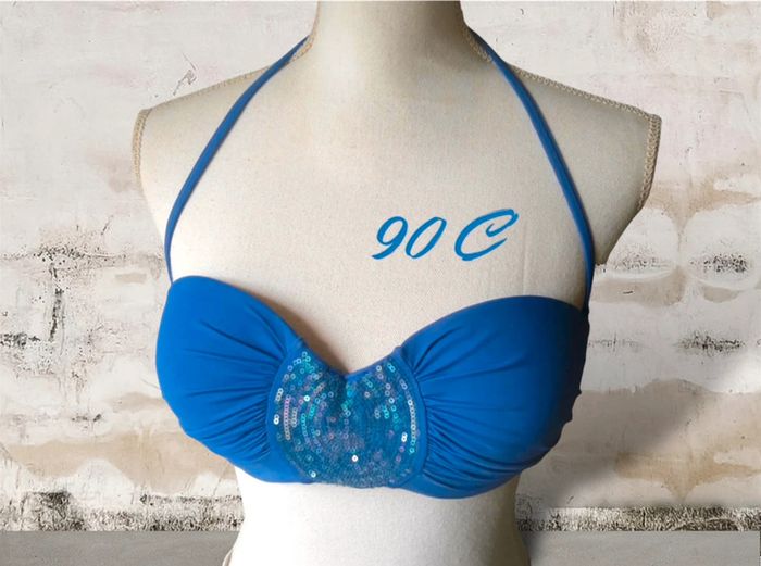 Maillot de bain bleu roi ampliforme Rouge-Gorge 90c