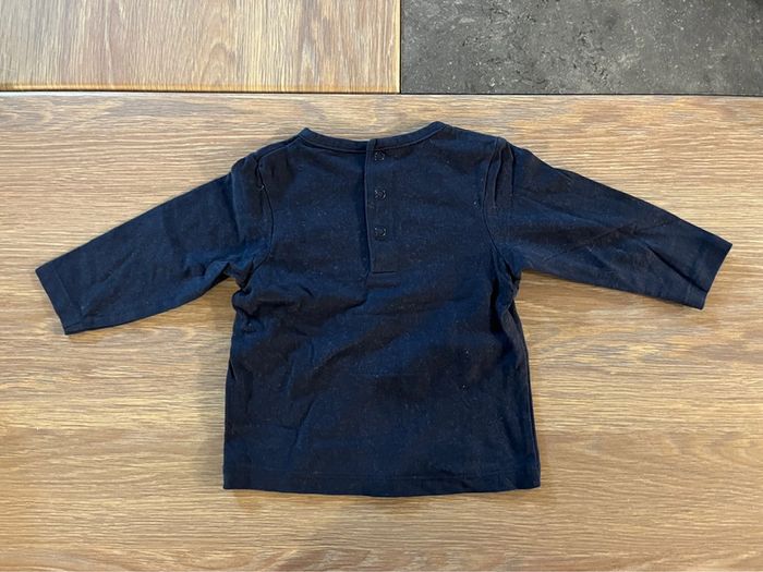 Pull fin orchestra bleu marine à motif - photo numéro 2