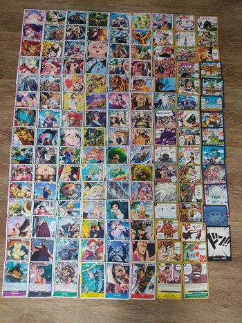Lot de 133 cartes one piece 
