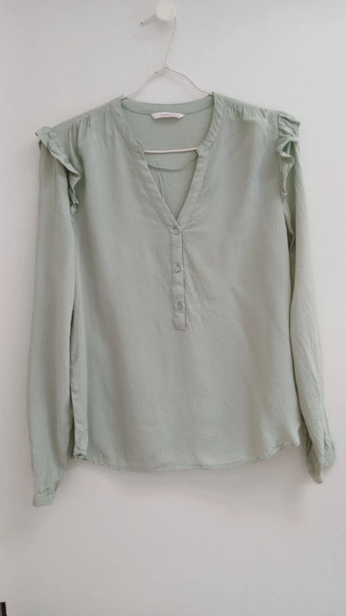 Chemisier vert d'eau Camaieu