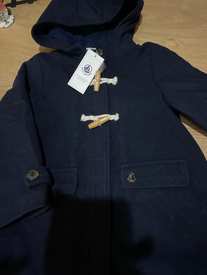 Duffle coat petit bateau neuf 5 ans marine - photo numéro 2