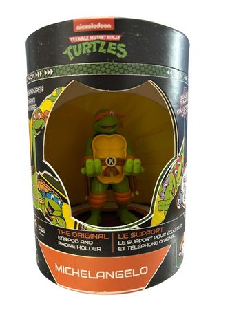 Support téléphone Teenage Mutant Ninja Turtles Michelangelo câble Guys neuf