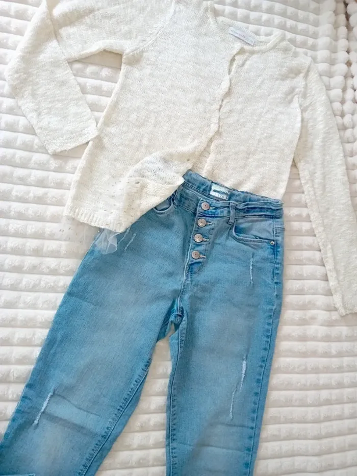 Ensemble fille 11/12ans 🌼🩵 - photo numéro 2