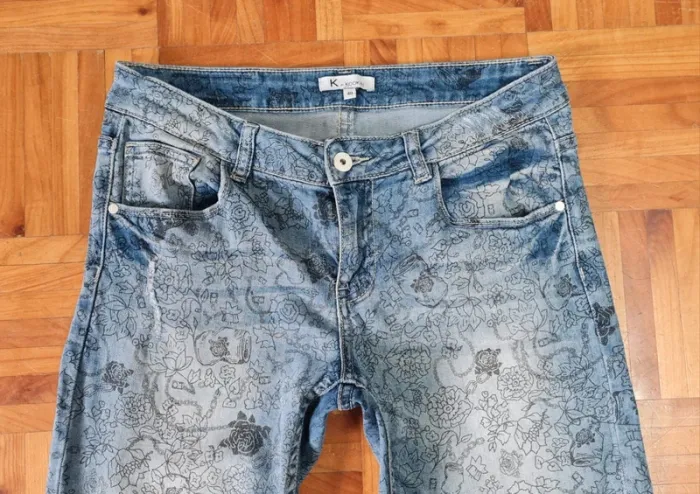 Jeans imprimé taille basse Kookai T40 - photo numéro 2