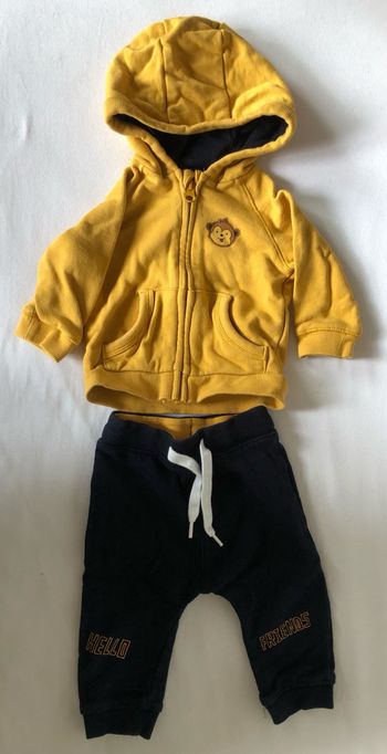Ensemble veste capuche + jogging 9 mois