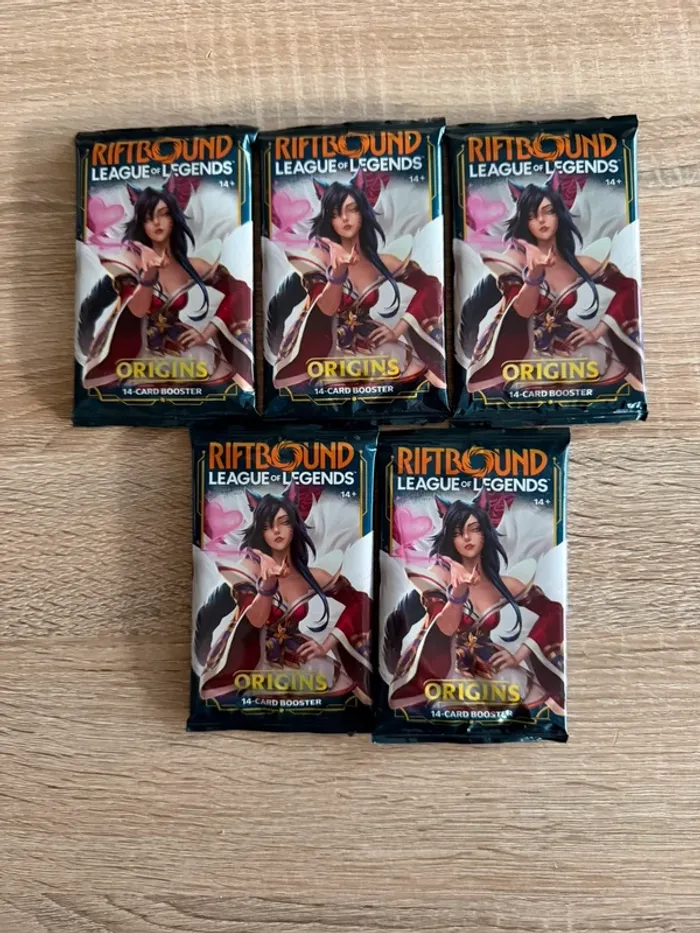 Riftbound League of Legends lot de 5 booster