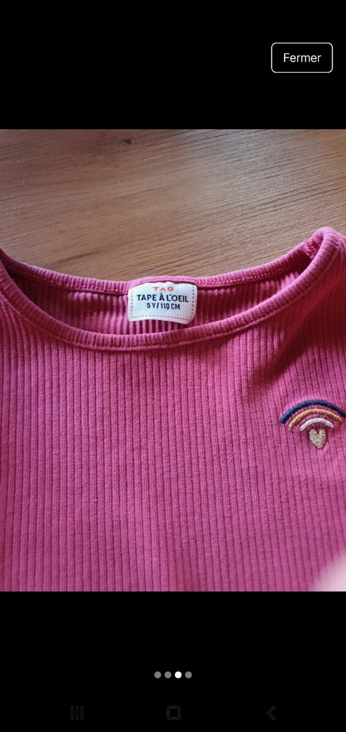 T-shirt manches longues 5ans-110cm - photo numéro 3