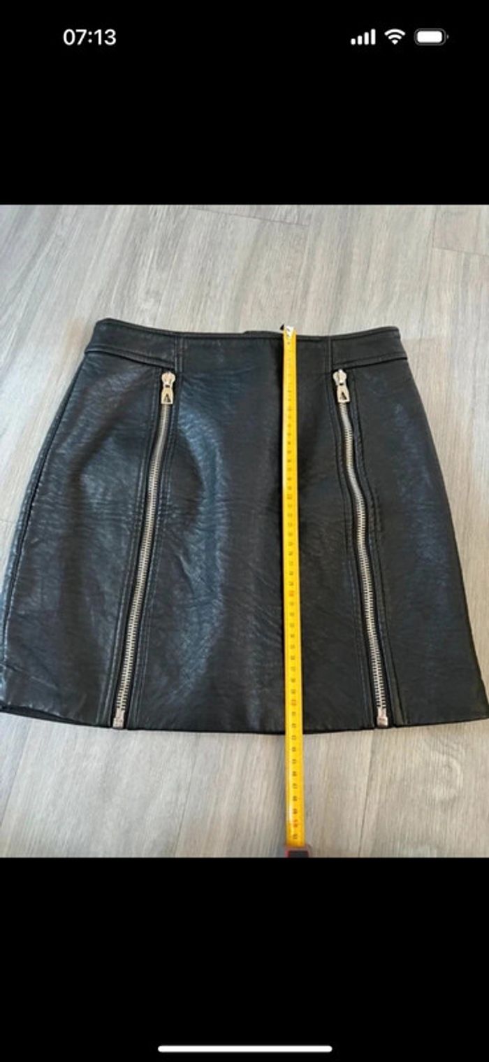 Jupe simili cuir eleven paris taille L - photo numéro 6