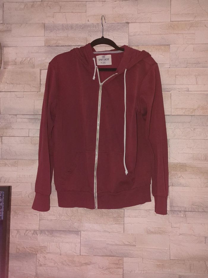 Sweat a capuche m zippé gilet