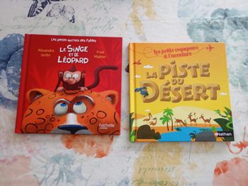 Livre mac do Le singe et le léopard et la piste du désert