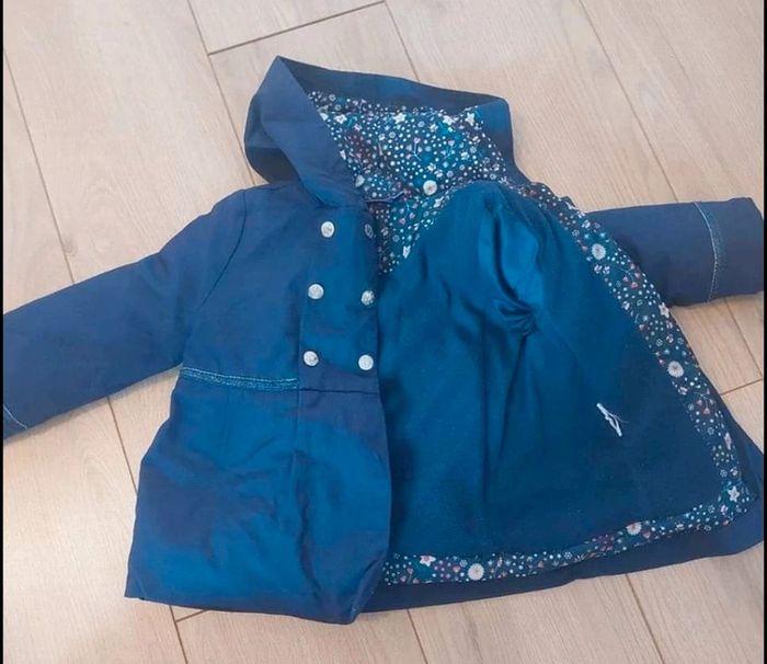 Manteau 2 en 1 bleu marine taille 2 ans 92 cm - photo numéro 3
