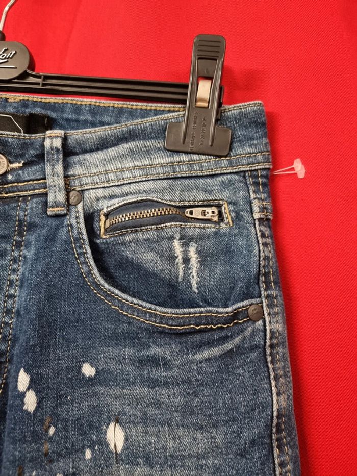 Project X Paris jean homme skinny T19947 Bleu Denim * T38/40 * - photo numéro 6