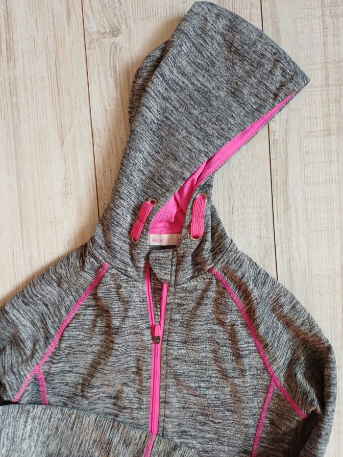 Sweat zippé à capuche en 8 ans fille - photo numéro 5