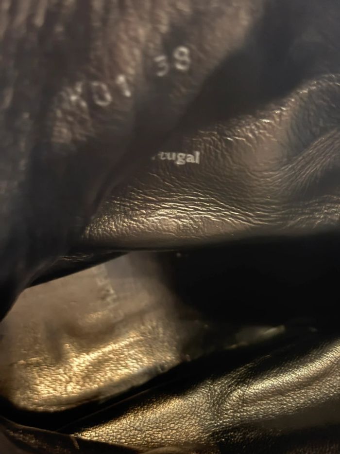 Bottines en cuir a semelle compensées taille 38 pierre Hardy - photo numéro 8