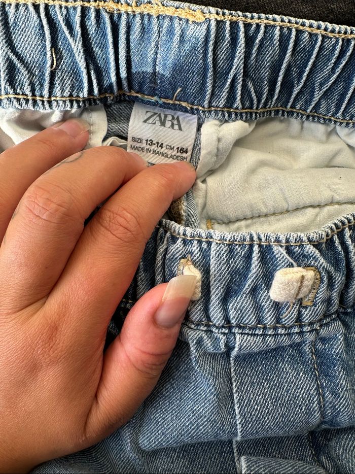 Pantalon jean cargo 13/14 ans Zara garçon - photo numéro 4