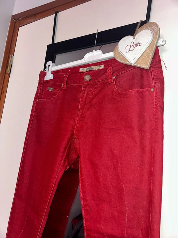 Jeans rouge taille 40 - photo numéro 3