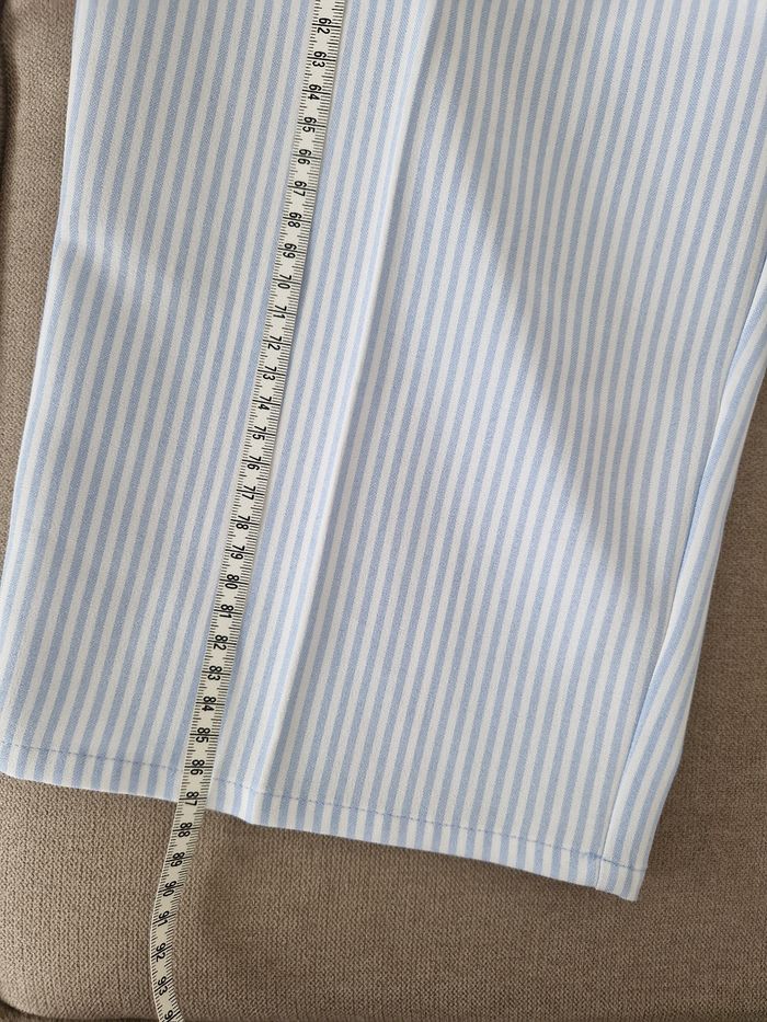 Pantalon blanc rayé bleu Edmée Collection - photo numéro 9