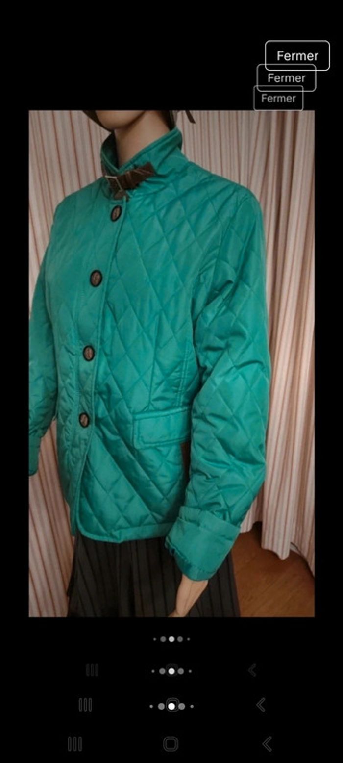 Veste coupe vent verte Clarina taille 42 - photo numéro 8