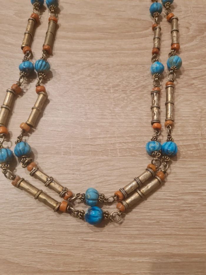Ancien collier ethnique Egyptien 60-70 - photo numéro 5
