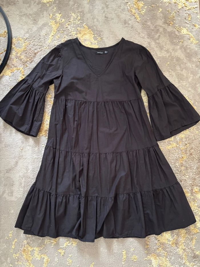 Robe à volant babydoll noir boohoo taille 36 - photo numéro 5