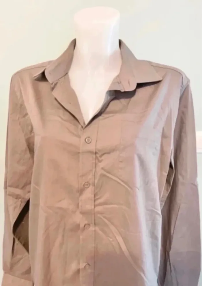 Chemise gris taupe - photo numéro 4